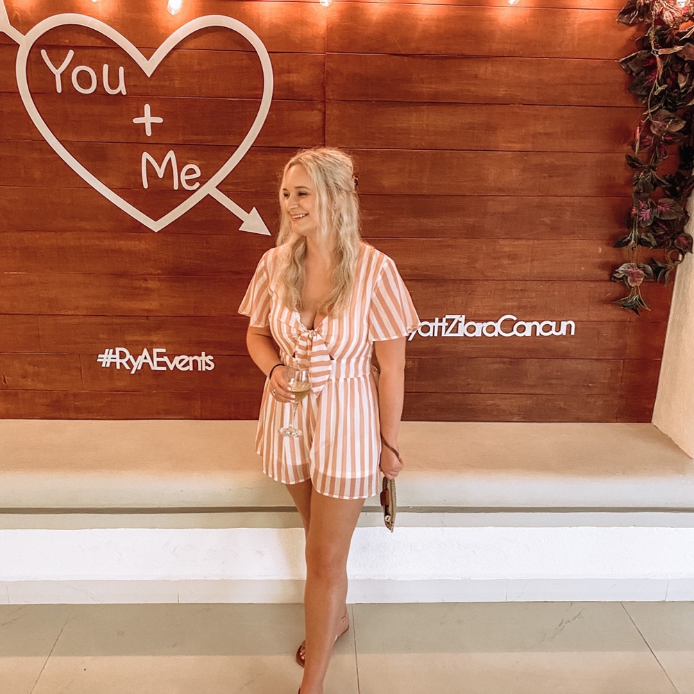 Striped romper